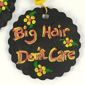 🌻 Handmade Wooden Statement Earrings